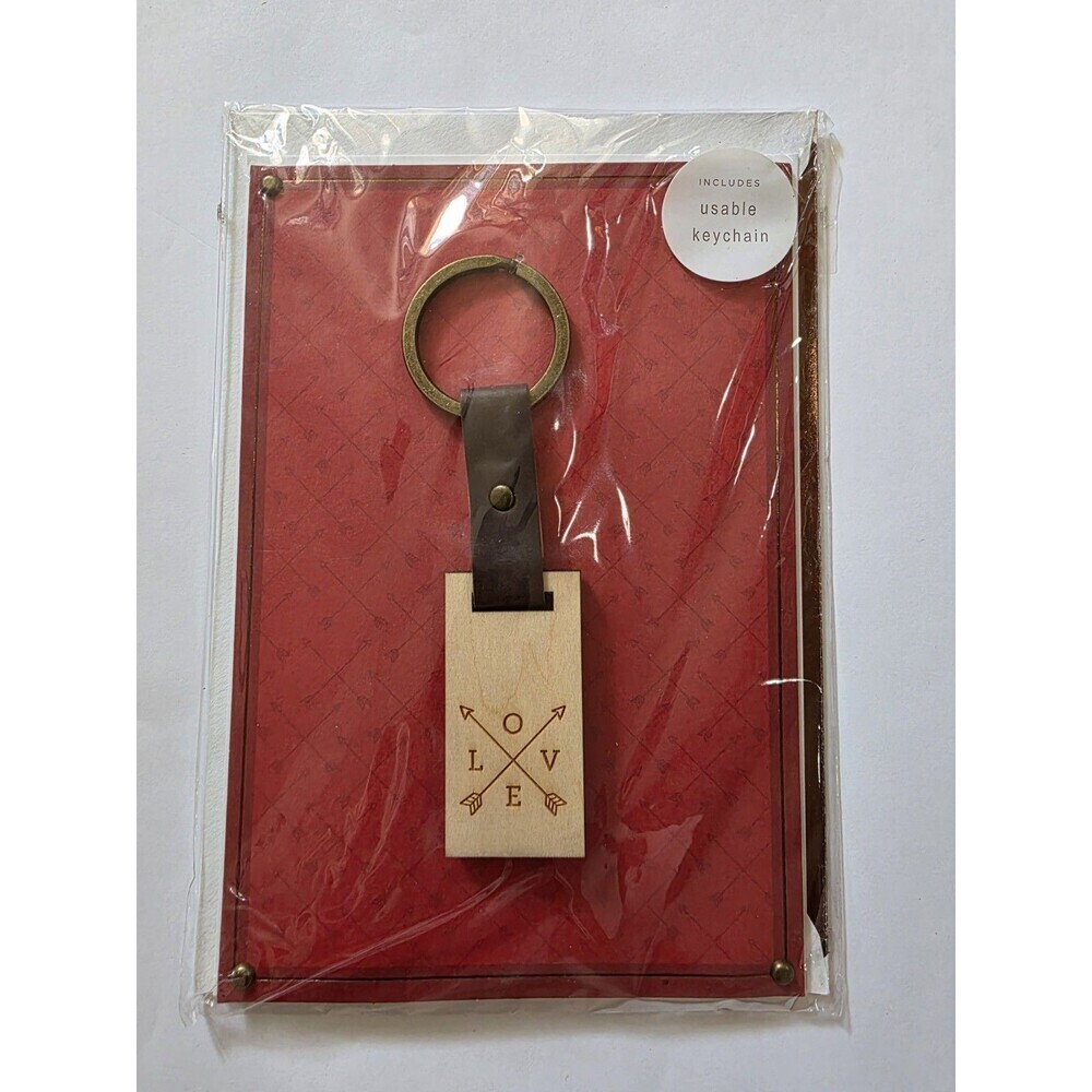 Hallmark Signature Valentine Greeting Card & Env Includes Keepsake Keychain Lot - Picture 2 of 3